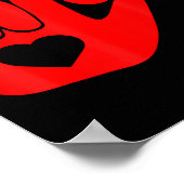 I Love You Hand Sign Asl Valentine Day Funny Wome Poster (Hoek)