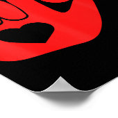 I Love You Hand Sign Asl Valentine' Day Funny Wome Poster (Hoek)