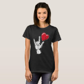 I Love You Hand Sign Valentines Day Shirt Language (Voorkant volledig)