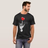 I Love You Hand Sign Valentines Day Shirt Language (Voorkant volledig)