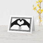 I Love You Hand Signs Kaart (Gele Bloem)