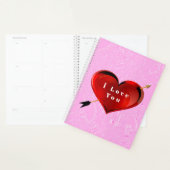 I Love You Heart beroemd gemaakt door Pink Ice Spi Planner (Display)