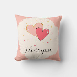 "I Love You" Heart design Kussen