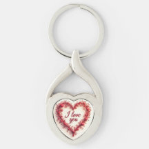 I Love You Heart Sleutelhanger – Romantisch cadeau