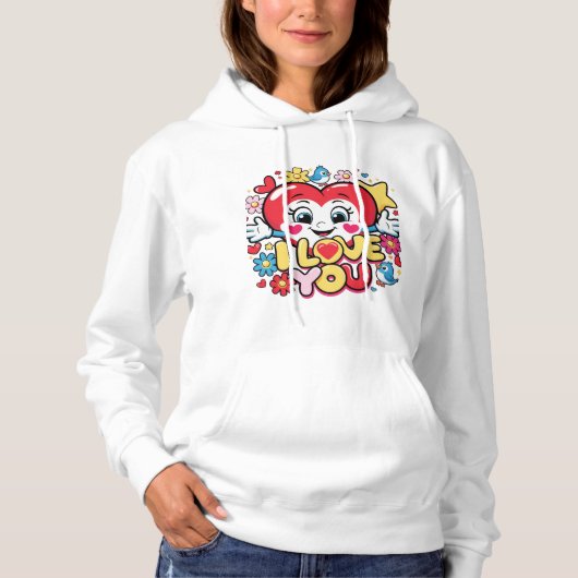 I Love You Hoodie (Voorkant)