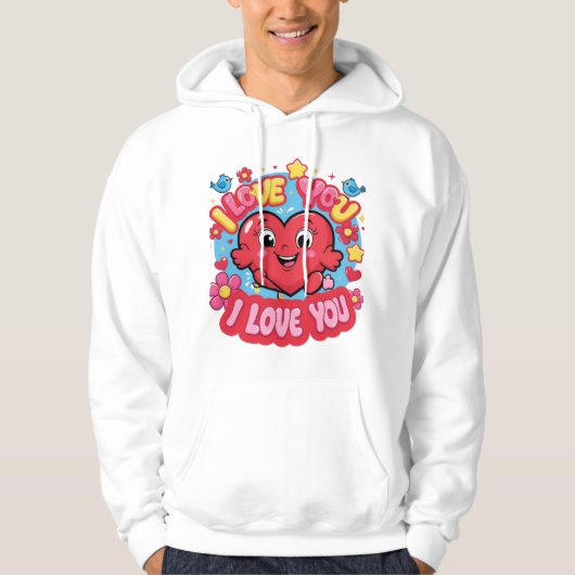 I Love You Hoodie (Voorkant)