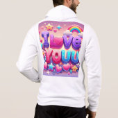 I Love You Hoodie (Achterkant)