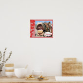 "I Love You" Horse Print Customizable (Keuken)