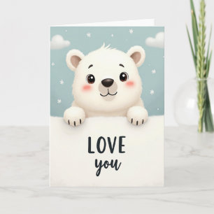 I Love You Ijsbeer Kaart