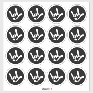"I Love You" ILY in ASL Sticker
