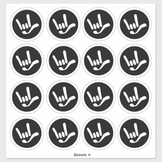 "I Love You" ILY in ASL Sticker (Vel)