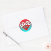 I love you Jesus pixel art Ronde Sticker (Envelop)