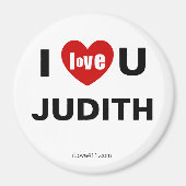I Love You Judith Magneet (Voorkant)