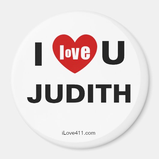 I Love You Judith Magneet (Voorkant)