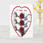 I Love You Kaart (Gele Bloem)