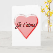 I Love You kaart (Gele Bloem)