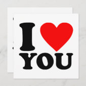 I Love You Kaart (Voorkant / Achterkant)