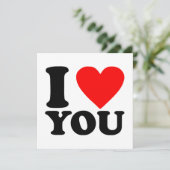 I Love You Kaart (Staand voorkant)