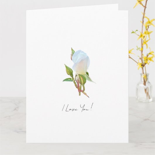 I Love You Kaart (Gele Bloem)