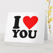 I Love You Kaart (Gele Bloem)