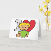 I Love You Kaart (Gele Bloem)