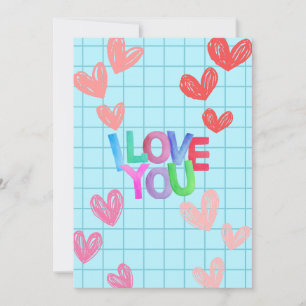 I Love You Kaart Valentijnsdag