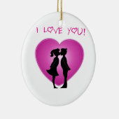 I Love You Keramisch Ornament (Rechts)