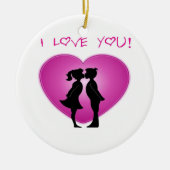 I Love You Keramisch Ornament (Voorkant)