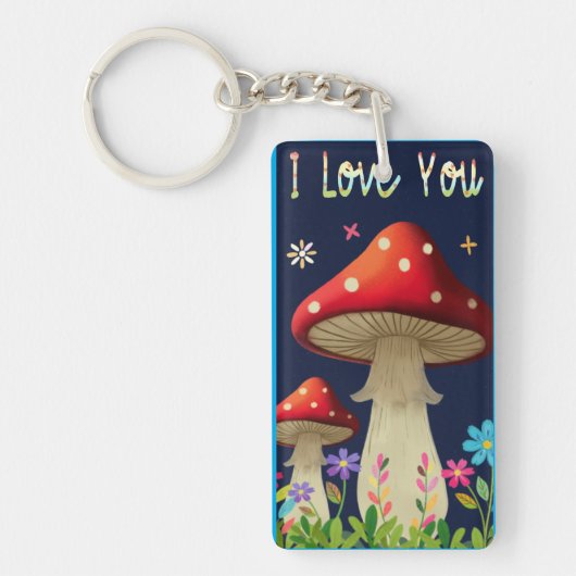 I Love You key chain Sleutelhanger (Voorkant)