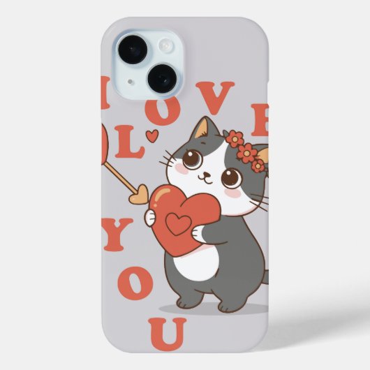 I Love You Kitty Case-Mate iPhone Case (Achterkant)