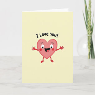 I Love You Knuffel Hart Kaart