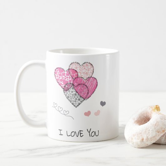 I love you koffiemok (Met donut)