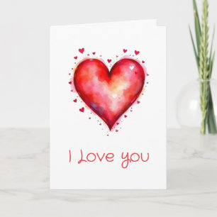 I Love You Love Hearts ontwerp kaart