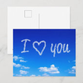 "I Love You" luchttekst, Briefkaart (Voorkant / Achterkant)