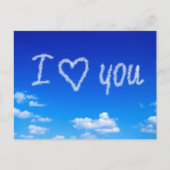 "I Love You" luchttekst, Briefkaart (Voorkant)