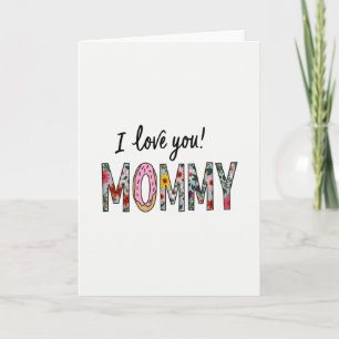 I Love You Mam Art Card Kaart