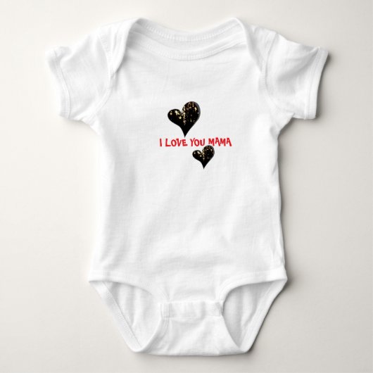 I Love You Mama Baby Bodysuit (Voorkant)