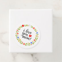 I Love You Mama Moederdag Bloemrijke Calligrafie |