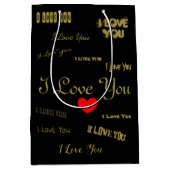I Love You Medium Cadeauzakje (Voorkant)