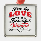 I Love You Metalen Ornament (Voorkant)