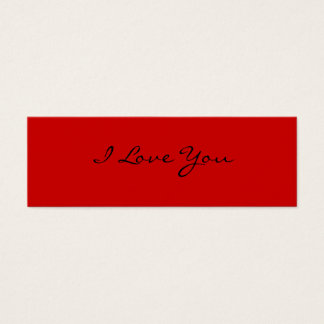 I Love You Mini Visitekaartjes