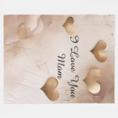 I Love You Mom Fleece Deken (Voorkant (Horizontaal))