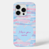 I Love You Mom -  pastel Case-Mate iPhone Case (Achterkant)