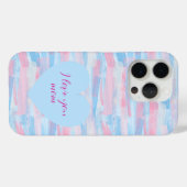 I Love You Mom -  pastel Case-Mate iPhone Case (Achterkant (horizontaal))