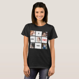 ''I Love You Mom'' schattige 5 foto collage T-Shir T-shirt
