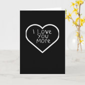 I Love You More Artistic Design  Kaart (Gele Bloem)