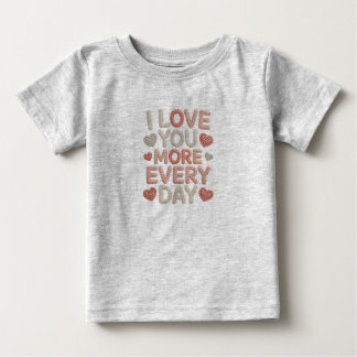 "I Love You More Every Day" Knitted Text & Crochet