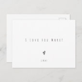 I Love You More I Win Quote Love Text Card Briefkaart (Voorkant / Achterkant)