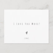 I Love You More I Win Quote Love Text Card Briefkaart (Voorkant)