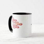 I Love You More Modern Clean Style  Mok (Voorkant links)